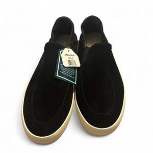 Staheekum Men’s Black Suede Slip-On Shoes Loafers Size 9 NEW With Tags
